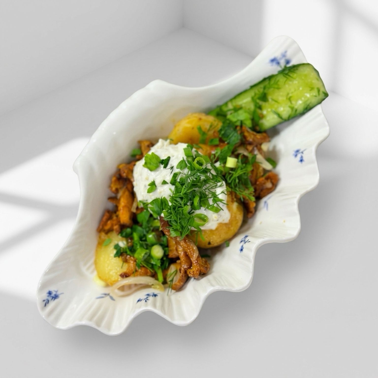 Картошка с лисичками